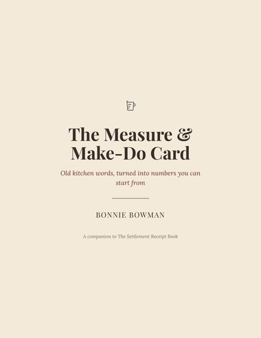 The Measure & Make-Do Card cover
