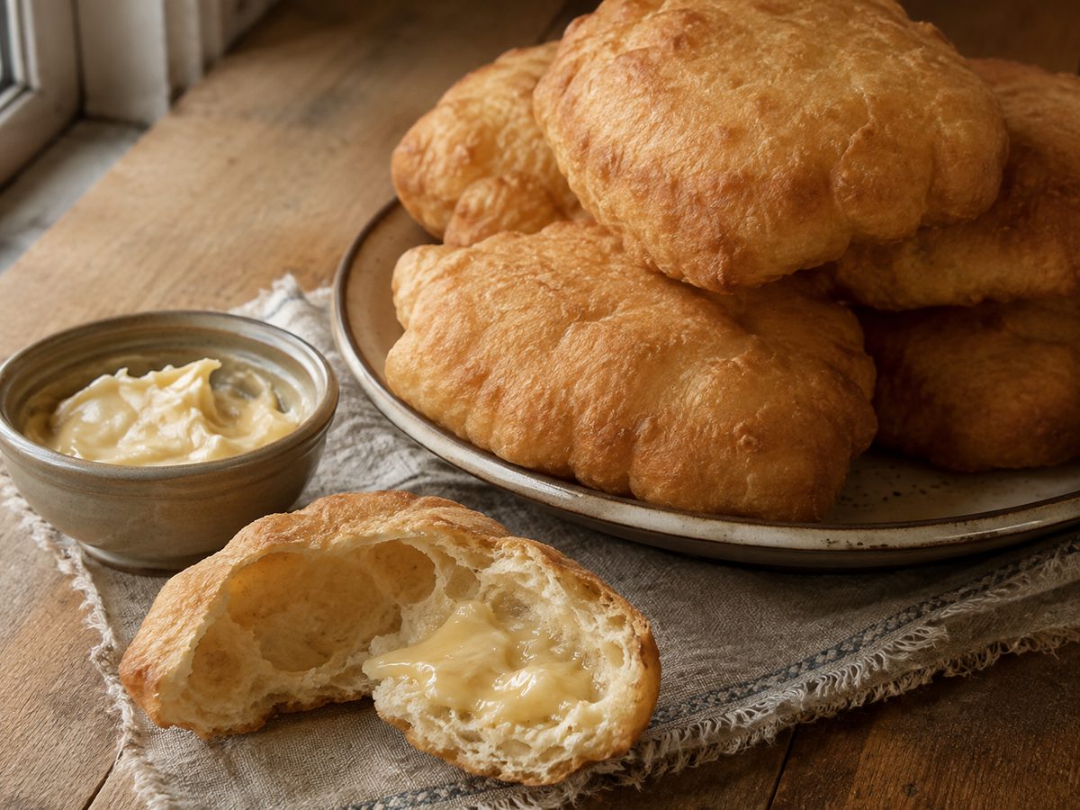 Utah scones with honey butter